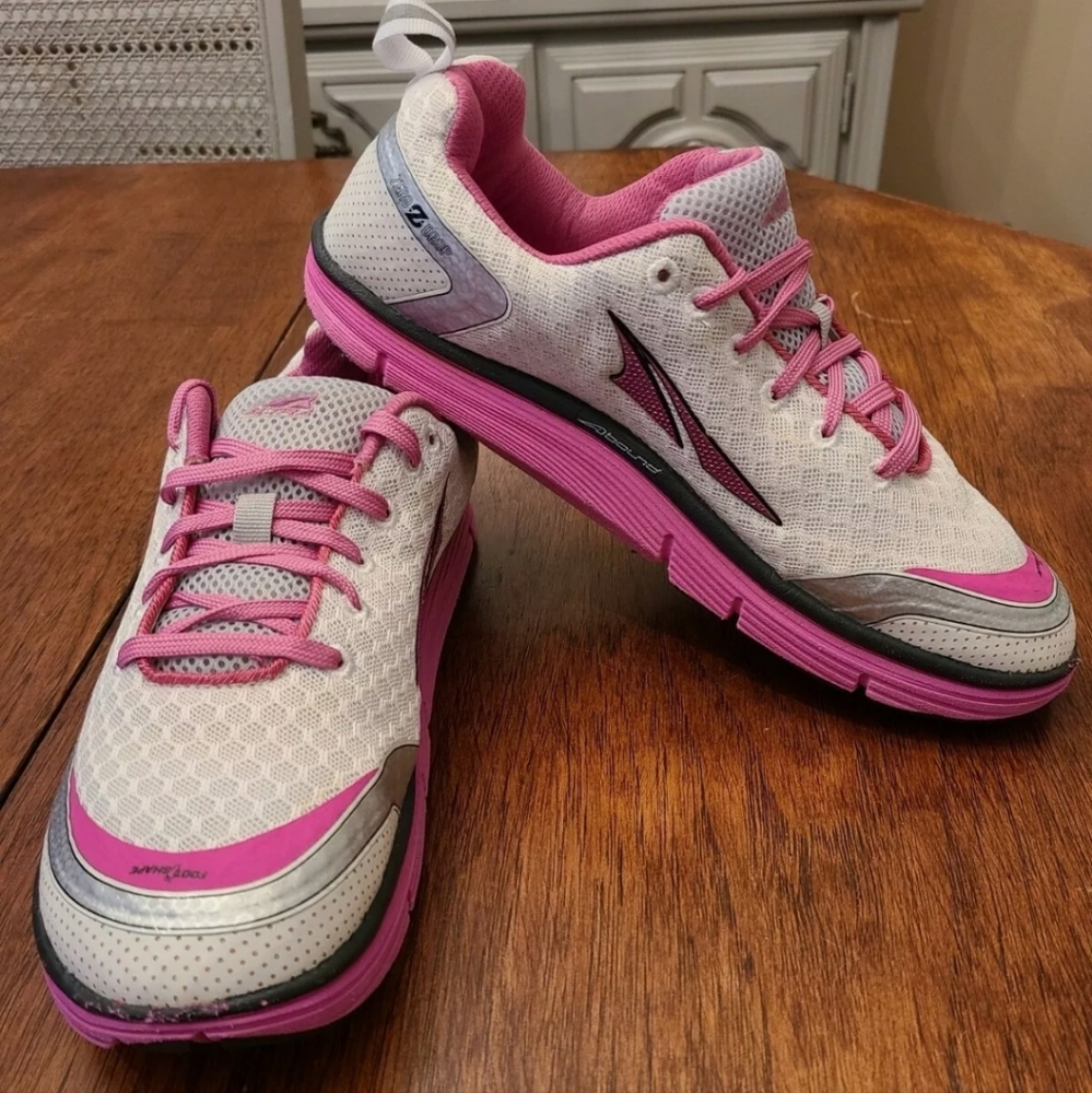 Altra Intuition 3 Running Shoes Womens Size 9.5 Zero Drop Pink Silver White